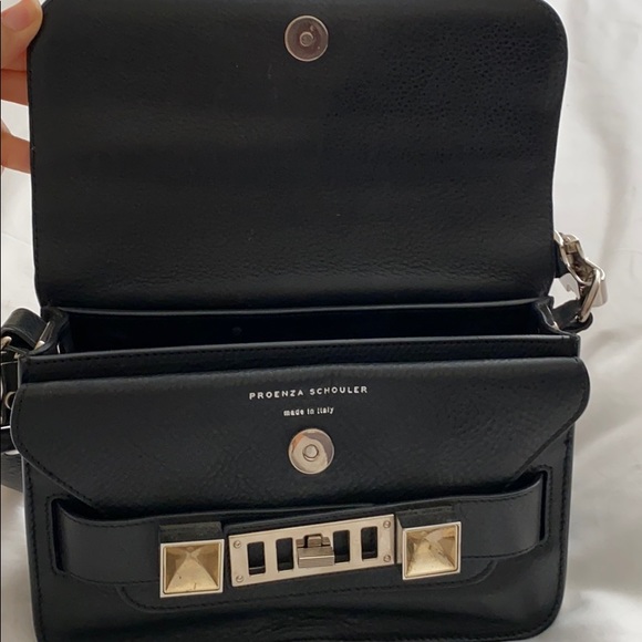Proenza Schouler PS11 Mini Black Leather Crossbody - Picture 4 of 8